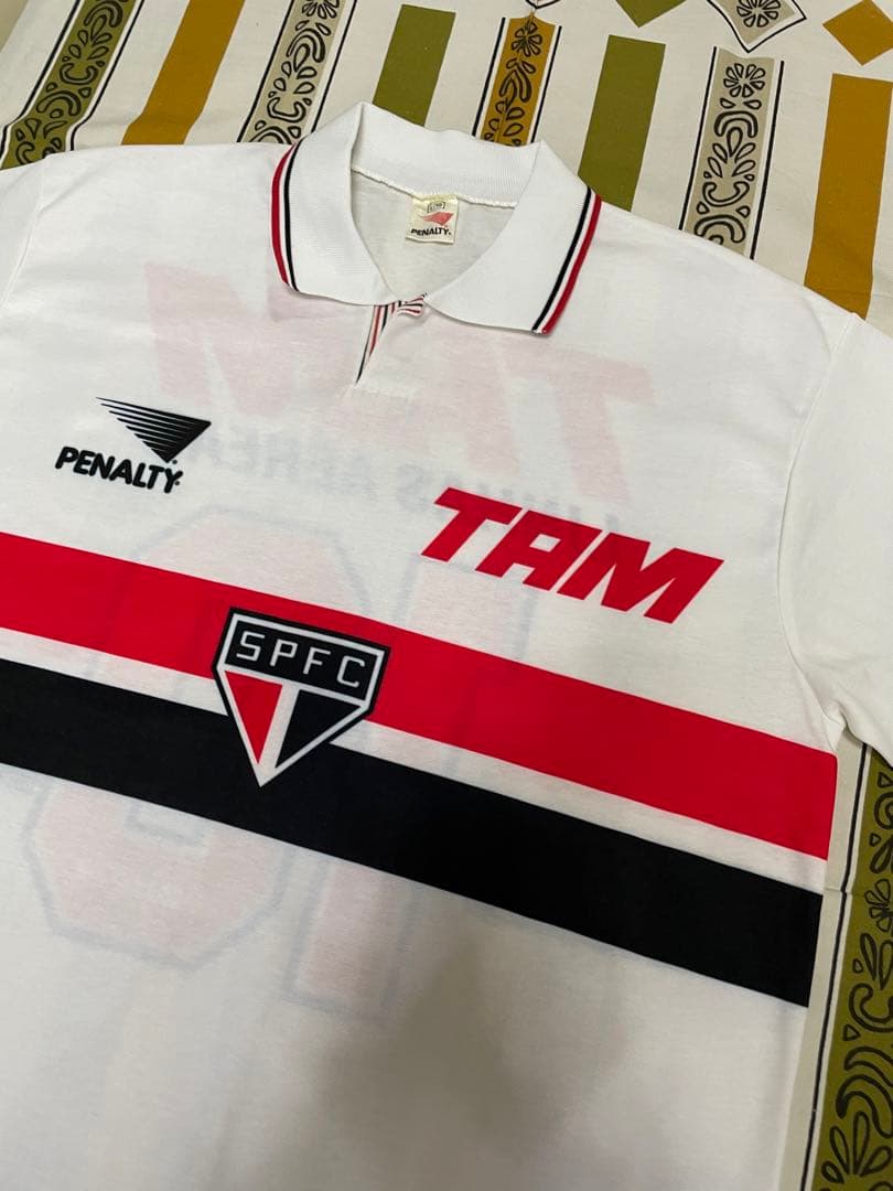 ブラジル製サンパウロFC◼️90sビンテージ・サッカー・ゲーム・シャツ