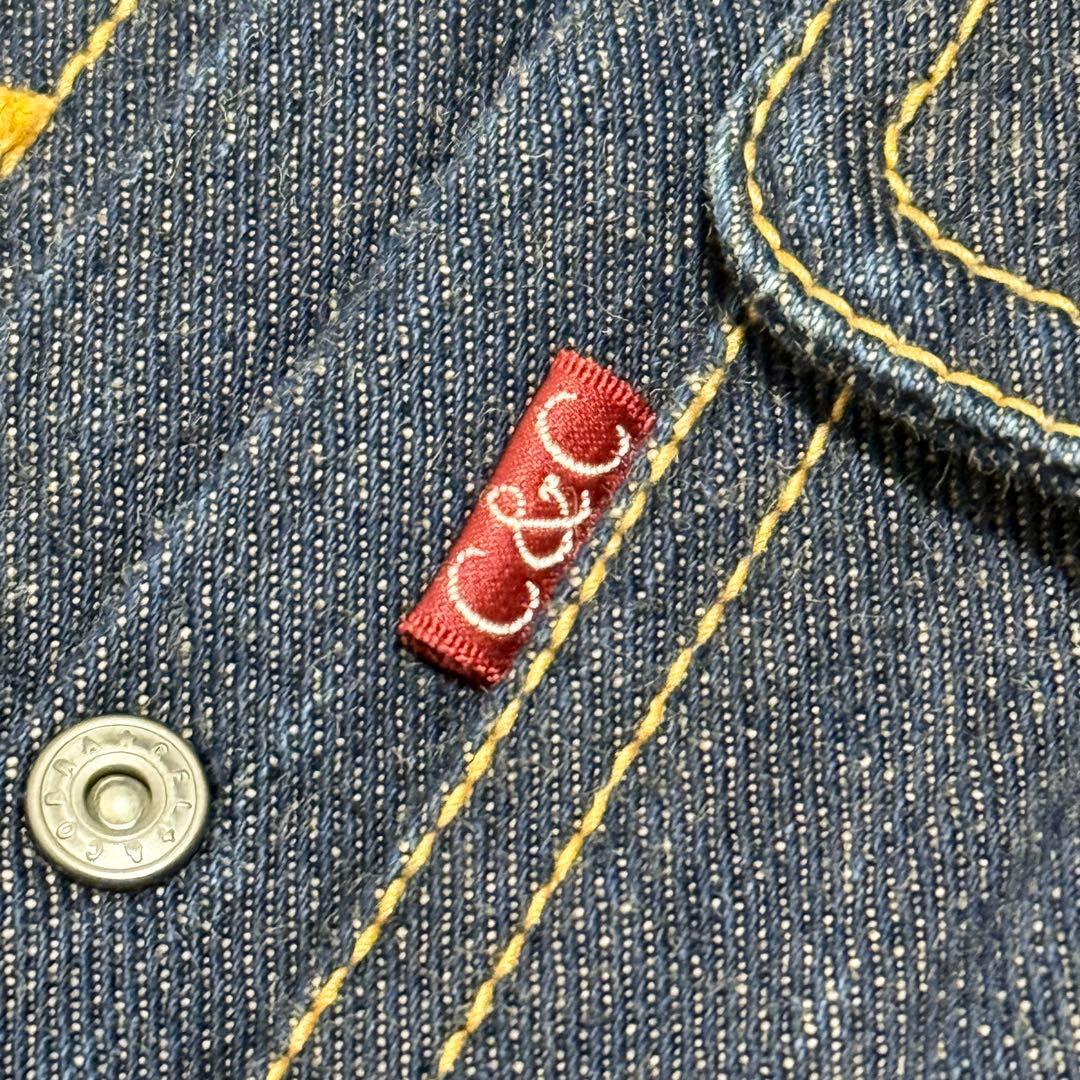 【美品】ケルト&コブラ デニムジャケット Gジャン インディゴ 濃紺 ブルゾン