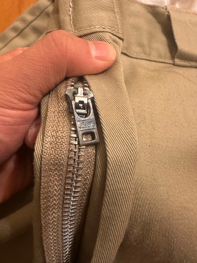 Ｋ*様 70s USA製 Dickies874 ベージュ チビタグ アルミジップ