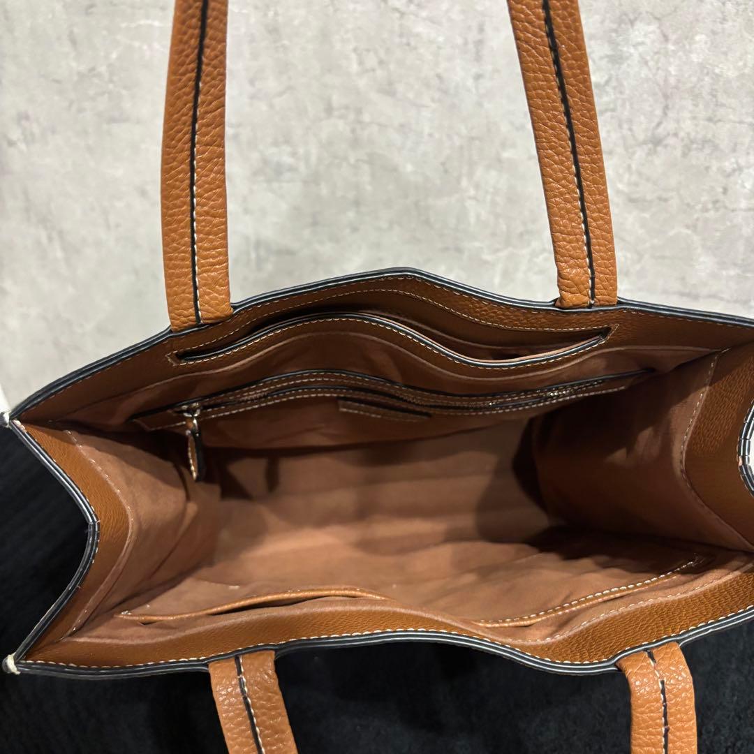 バーニーズニューヨーク トートバッグ レザー ブラウン