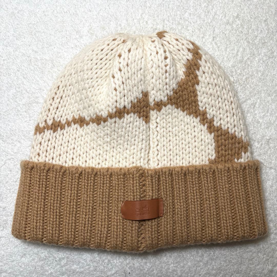 ほぼ新品　HERMES エルメス クリック　セヌエ ニット帽　Mサイズ　C