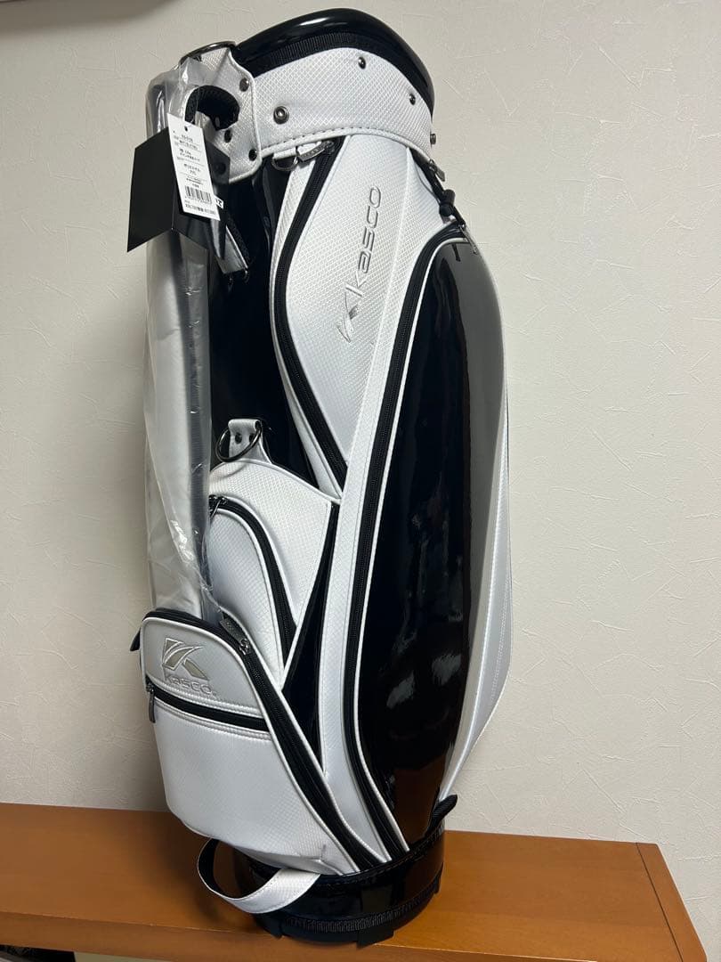 新品未使用品　Kasco MR-1108 ゴルフバッグ ホワイト/ブラック