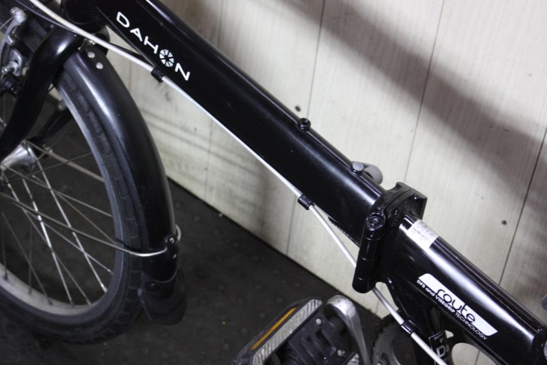 DAHONダホン ROUTE 20インチ アルミ シマノ7段 折り畳み自転車 黒
