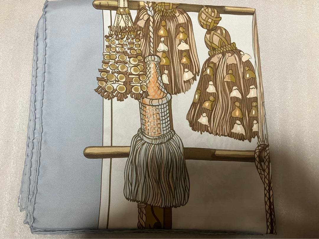 エルメス　HERMES カレ90 Pasementerie 【紐飾り】　大判