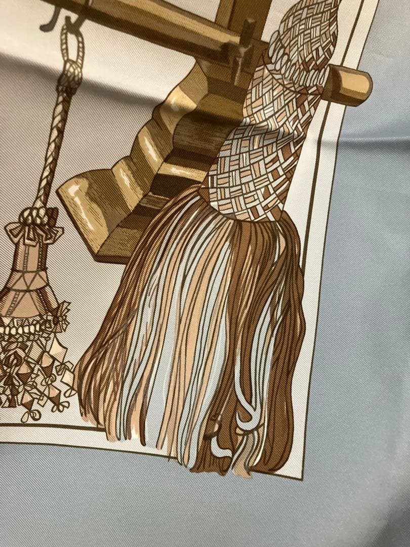 エルメス　HERMES カレ90 Pasementerie 【紐飾り】　大判