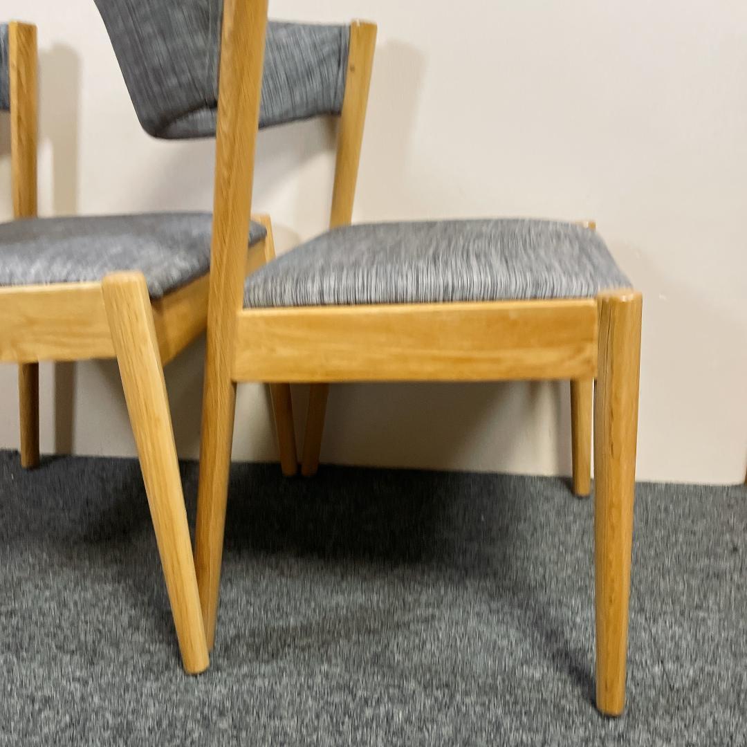 LOWYA 北欧風 ダイニングチェア 2脚セット　オーク製