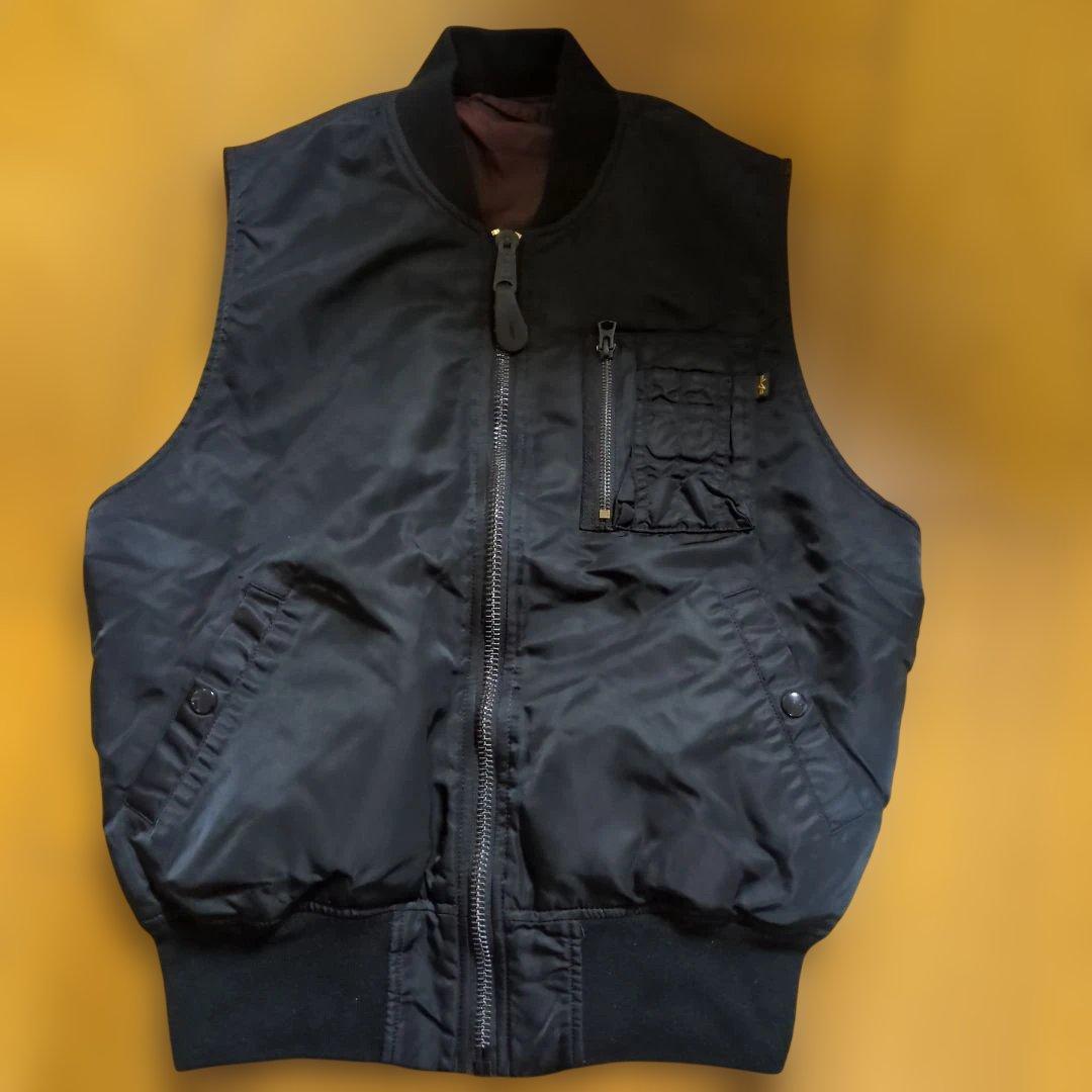 コウ☆美品☆AMERI×ALPHA コラボMA1 リバーシブルベスト