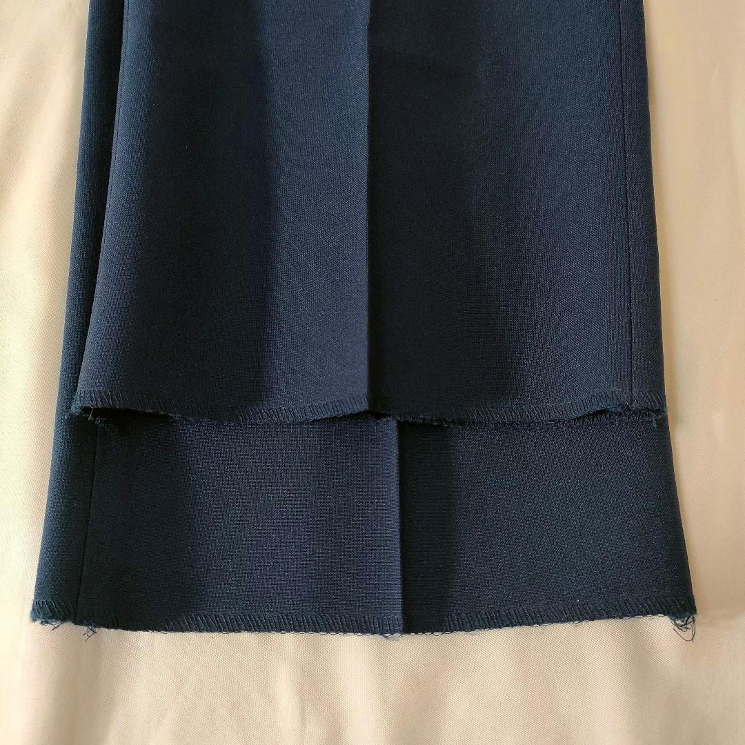 下げ札付き ミズノ 刺繍 レフリー スラックス サイズ85 紺色 バレーボール