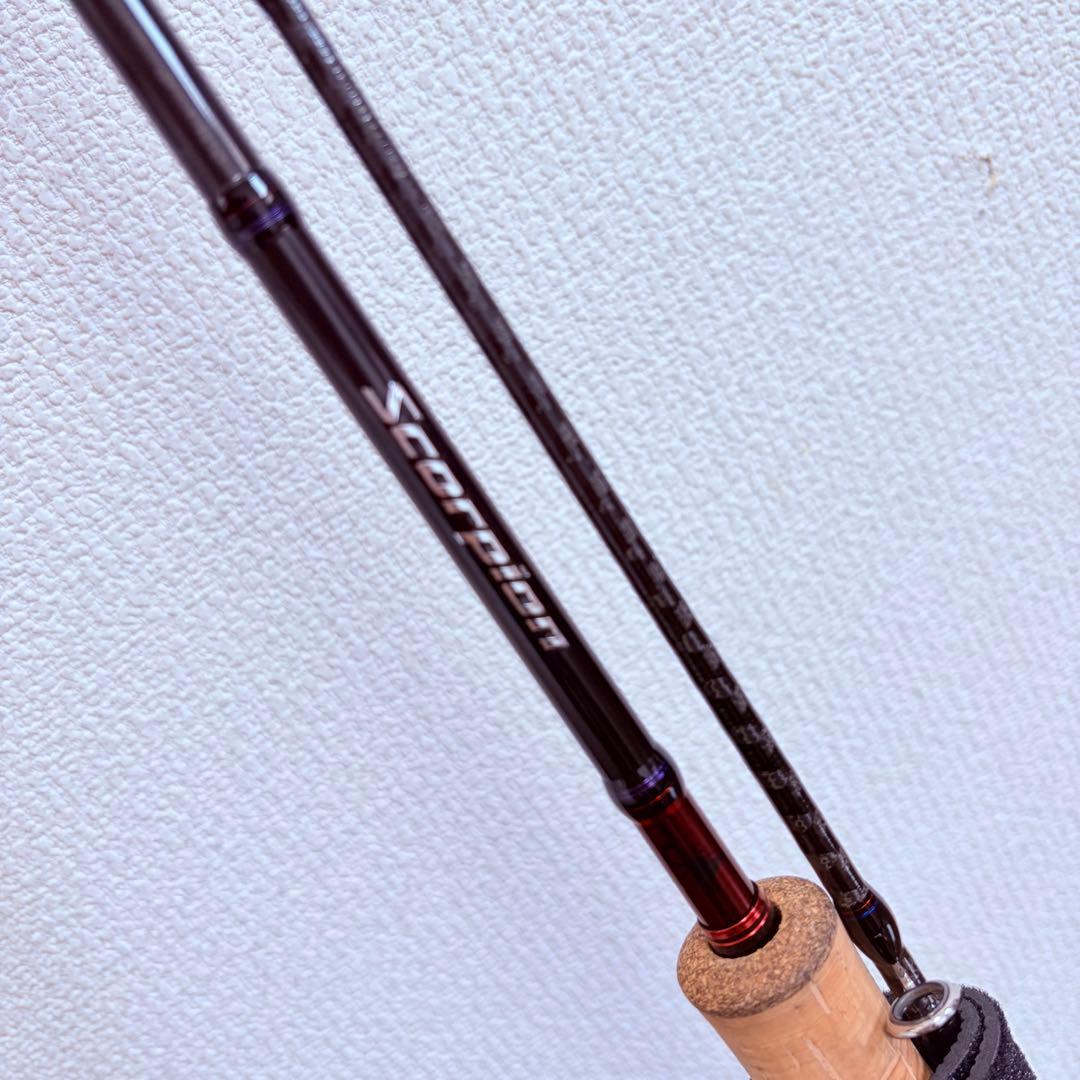 19 Scorpion バスロッド 1652R-2 ロッドケース付き 釣竿