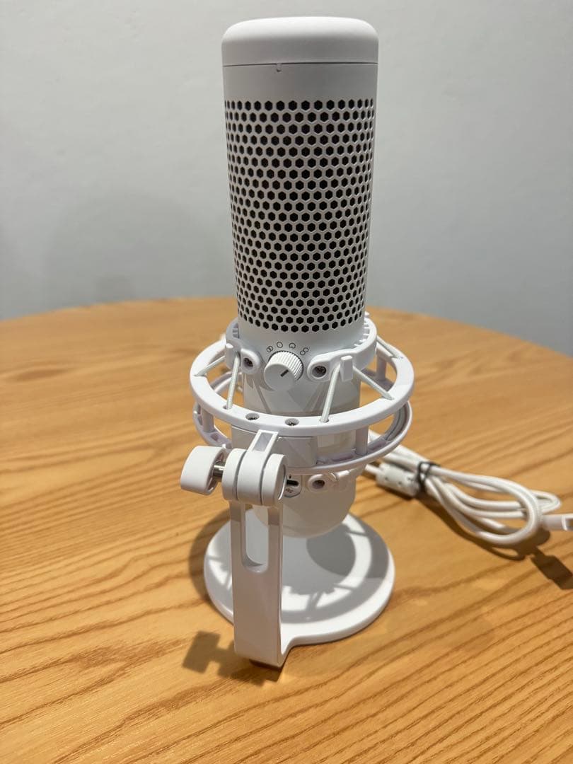 【美品】HyperX Quadcast S コンデンサーマイク USB ホワイト