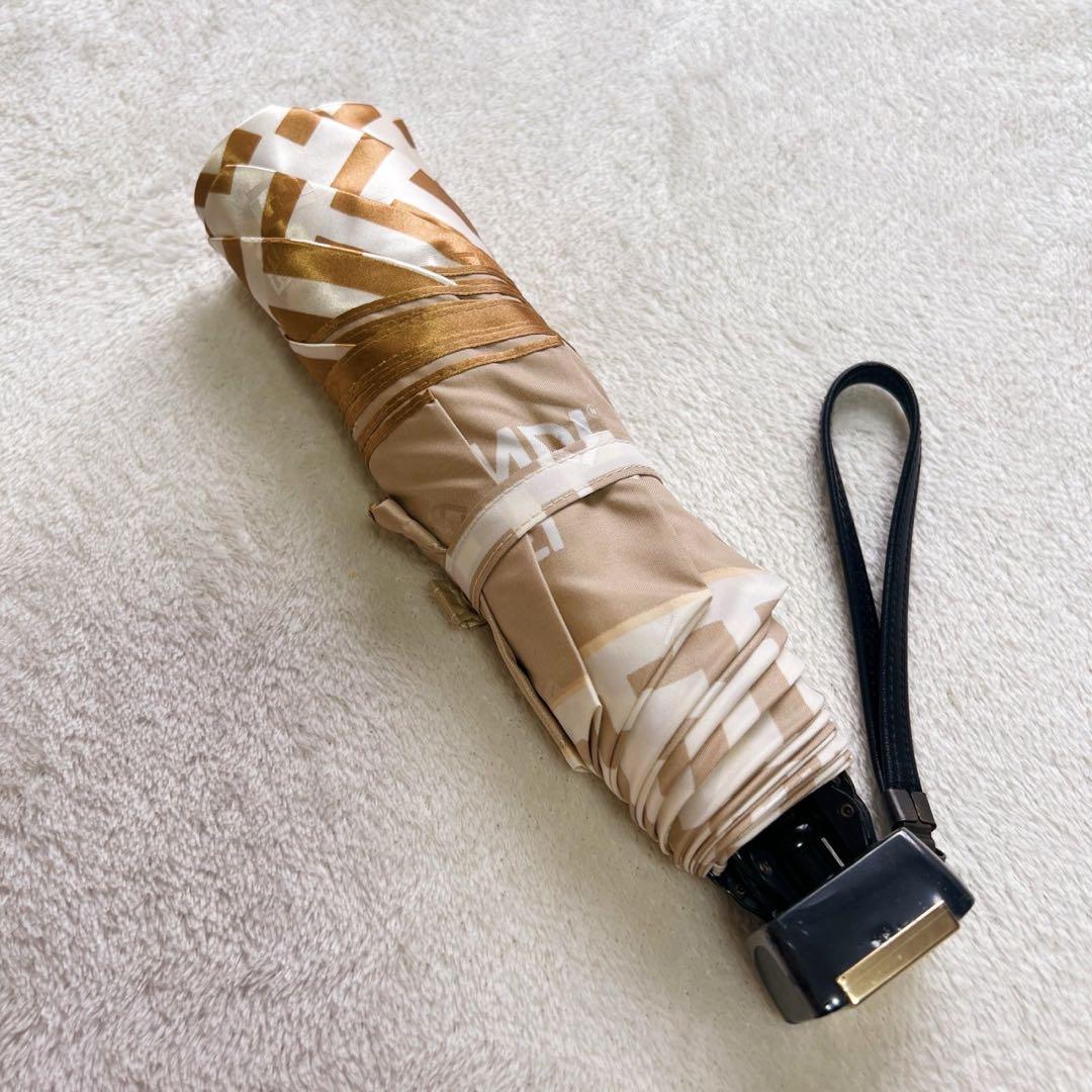 FENDI フェンディ FF ズッカ 折り畳み傘 ゴールド 金