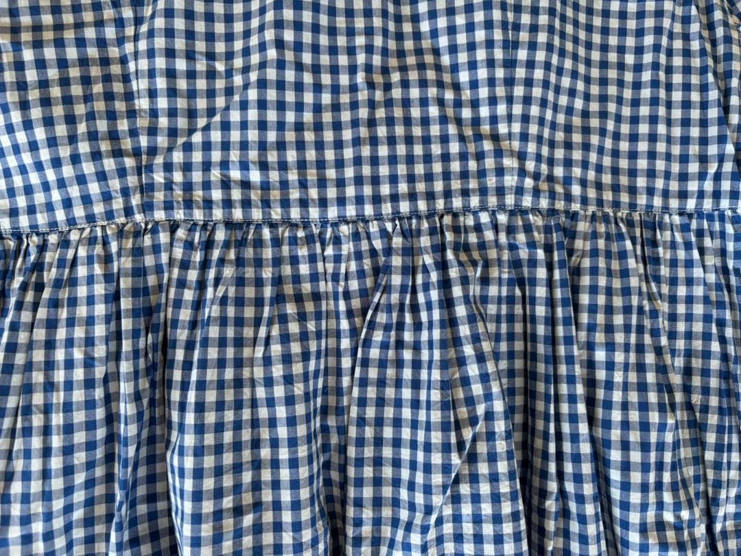 はな門　美品★初恋草ギンガムワンピース