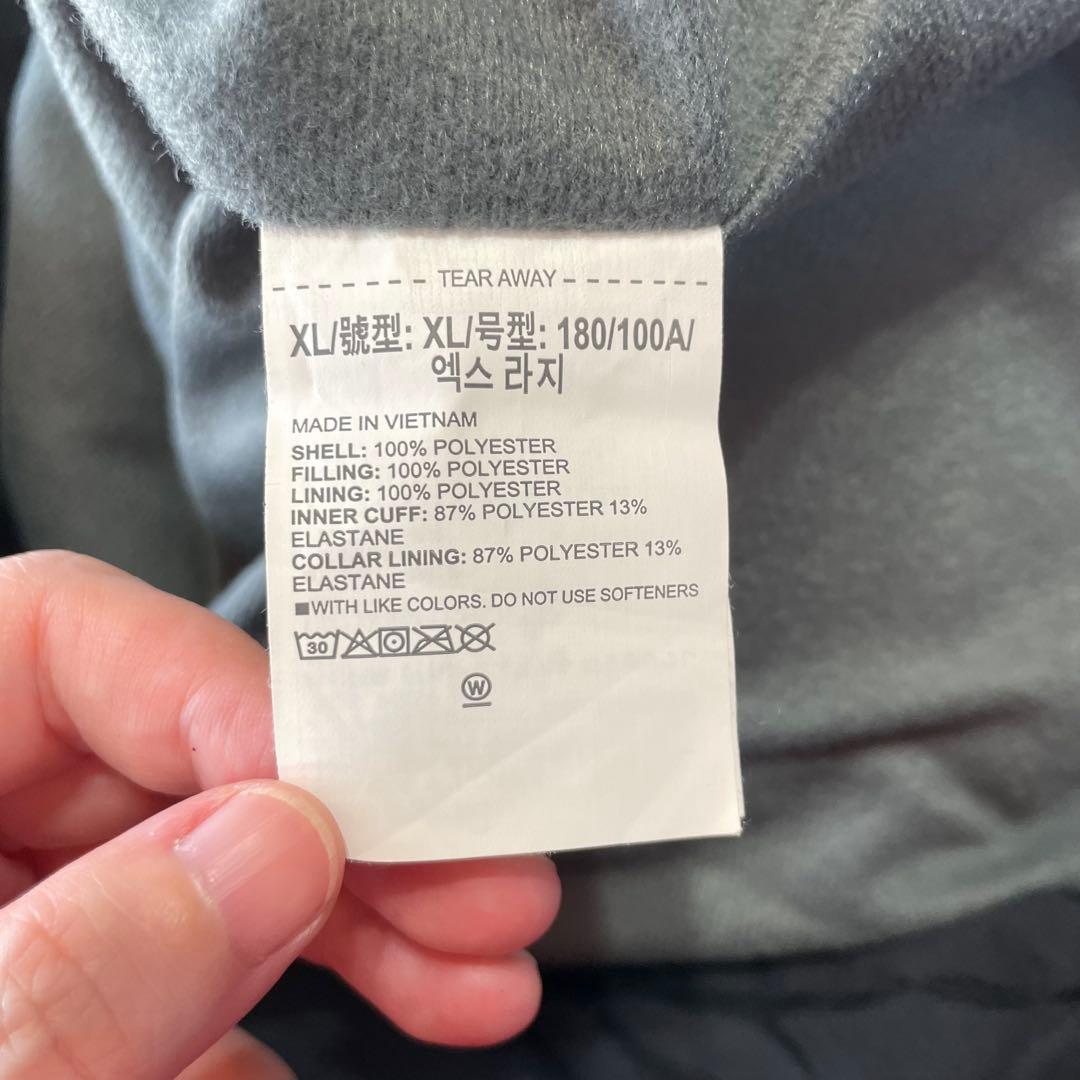 UNDER ARMOUR XL 黒 ブラック ベンチコート ダウン 極　防寒 冬