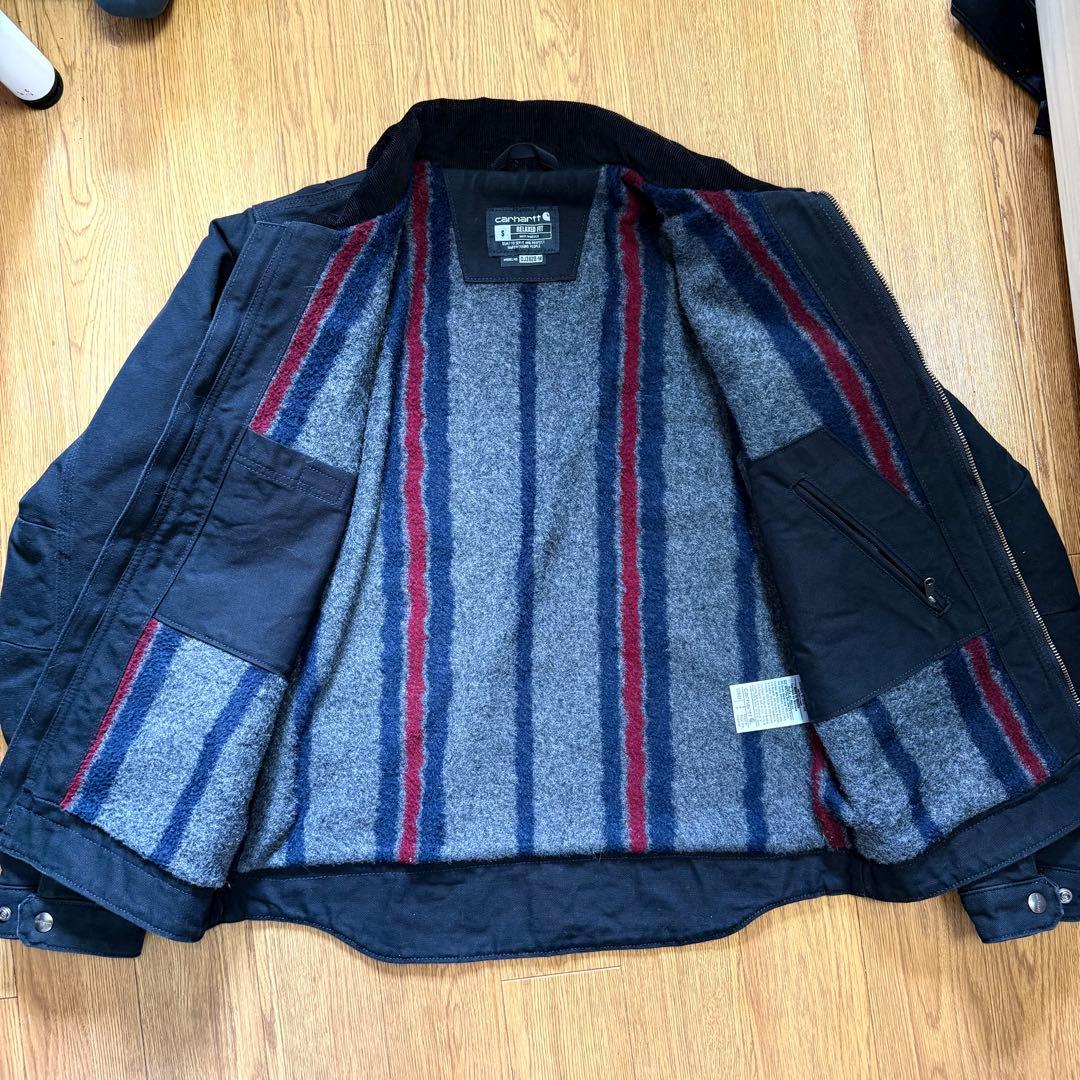 Carhartt 103828 ダック デトロイトジャケット ブラック