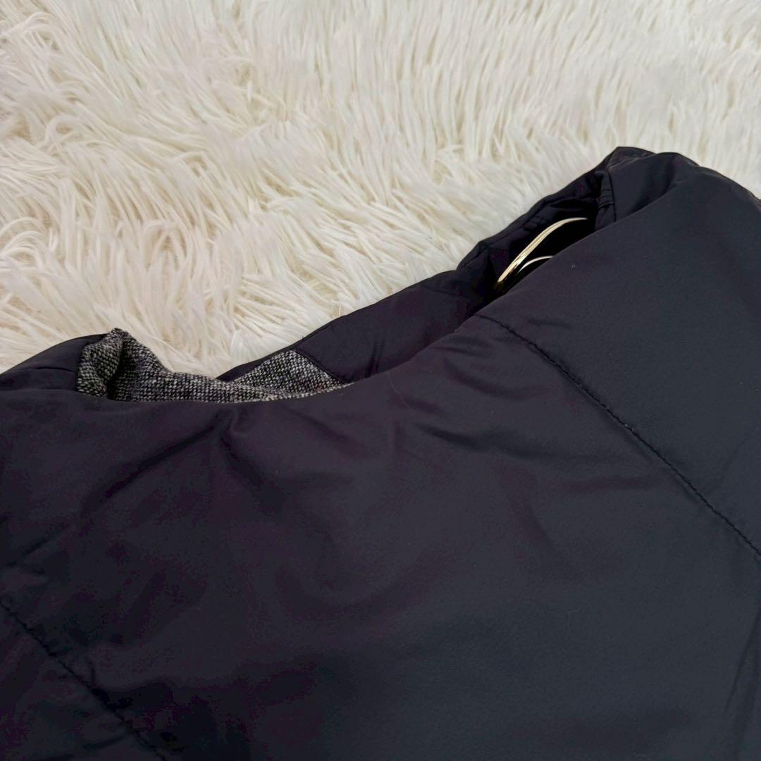   リバーシブルダウンベスト ブラック L カジュアル