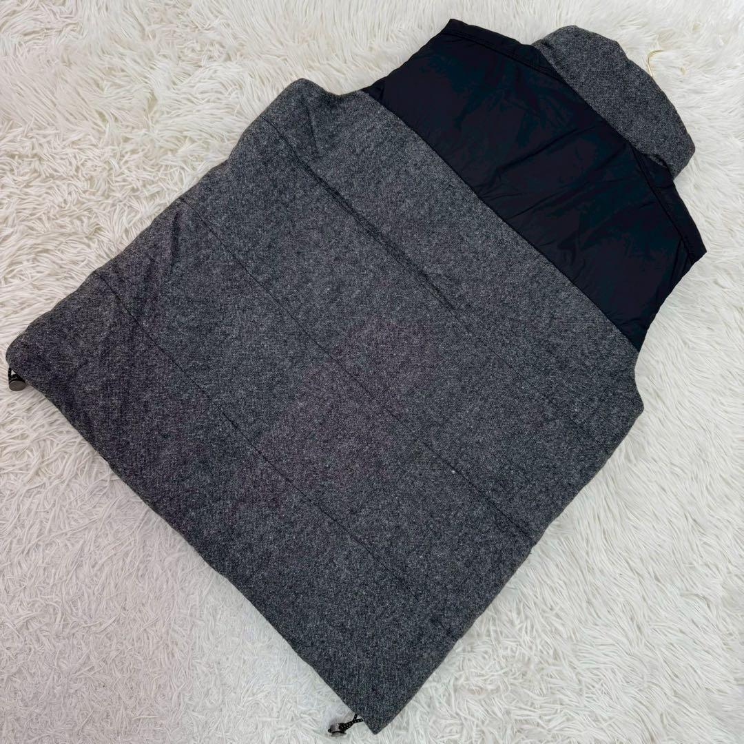   リバーシブルダウンベスト ブラック L カジュアル