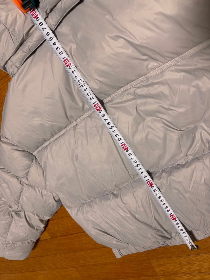 XEXYMIX フード付き グースダウンジャケット ライトグレー Lサイズ