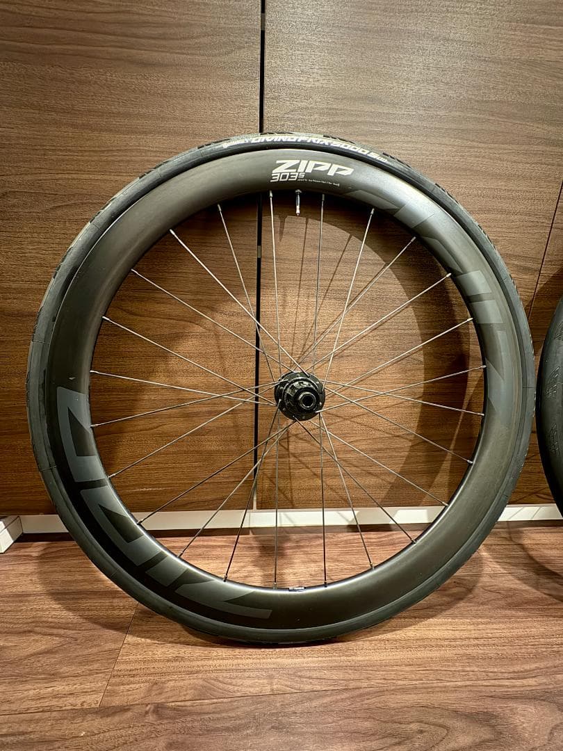 美品 Zipp 303S カーボンホイール GP5000S TR付 1100km