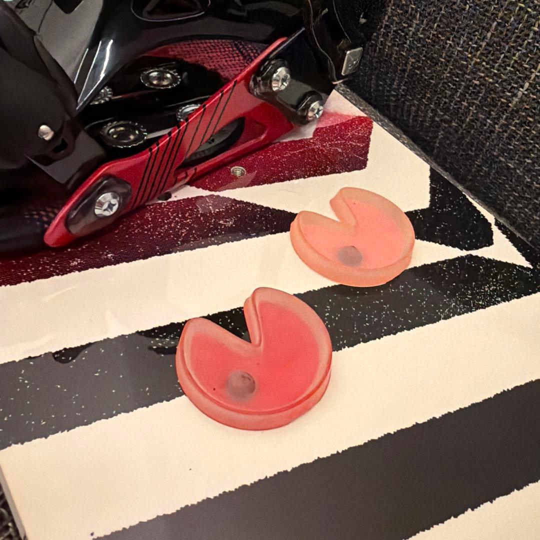 138cmスノーボード板ビンディング2点セットピンク初心者用スタンダード