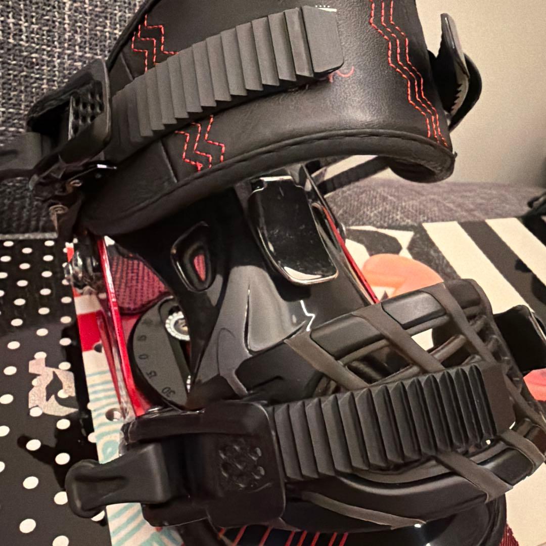 138cmスノーボード板ビンディング2点セットピンク初心者用スタンダード