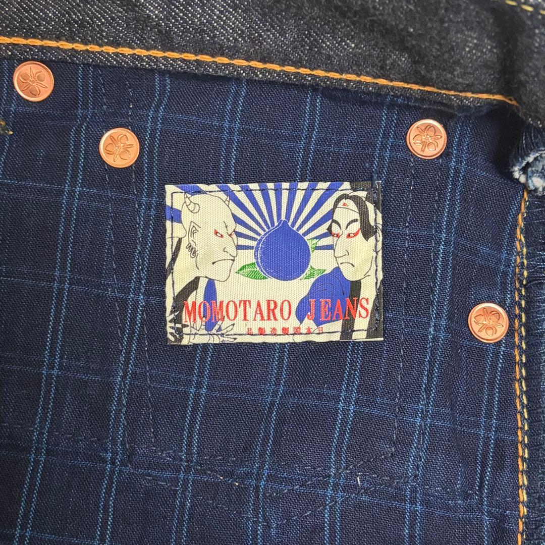 新品 タグ付 桃太郎ジーンズ GO19-MB W34 セルビッチ 銅丹