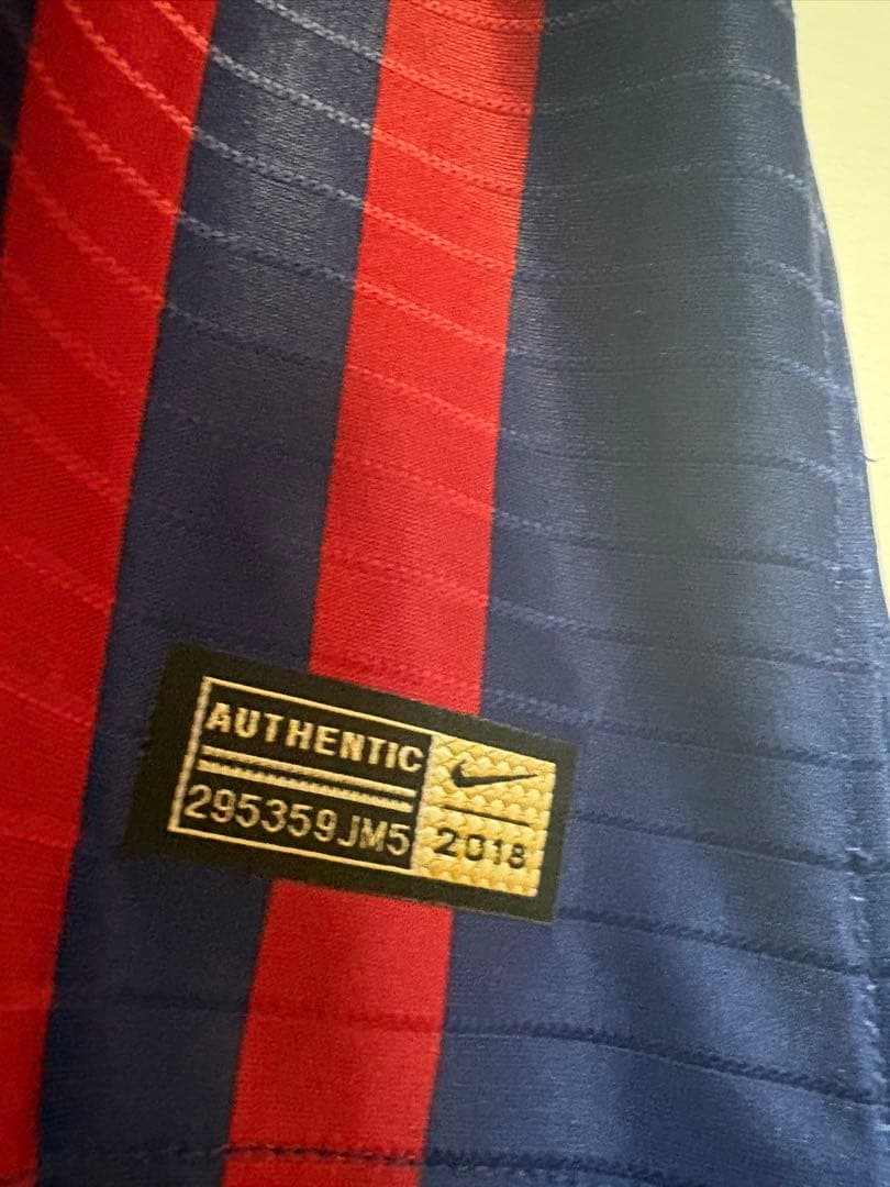 【激レア・選手支給品】メッシ バルセロナ 18/19 ホーム ユニフォーム CL