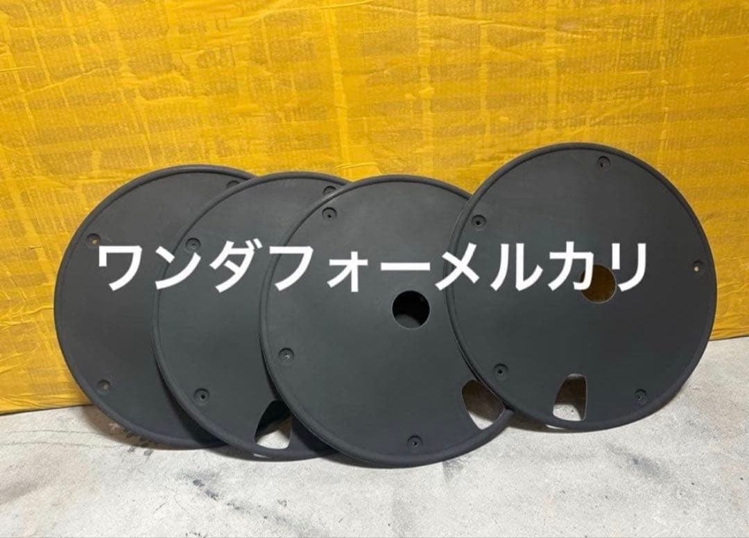 自転車ホイールカバー20インチプラスティックblack4枚セット取り付けネジなし