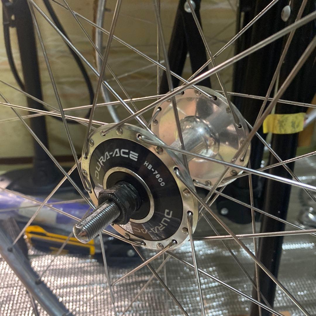 美品！　araya red × dura-ace　ホイール njs　ピスト 競輪