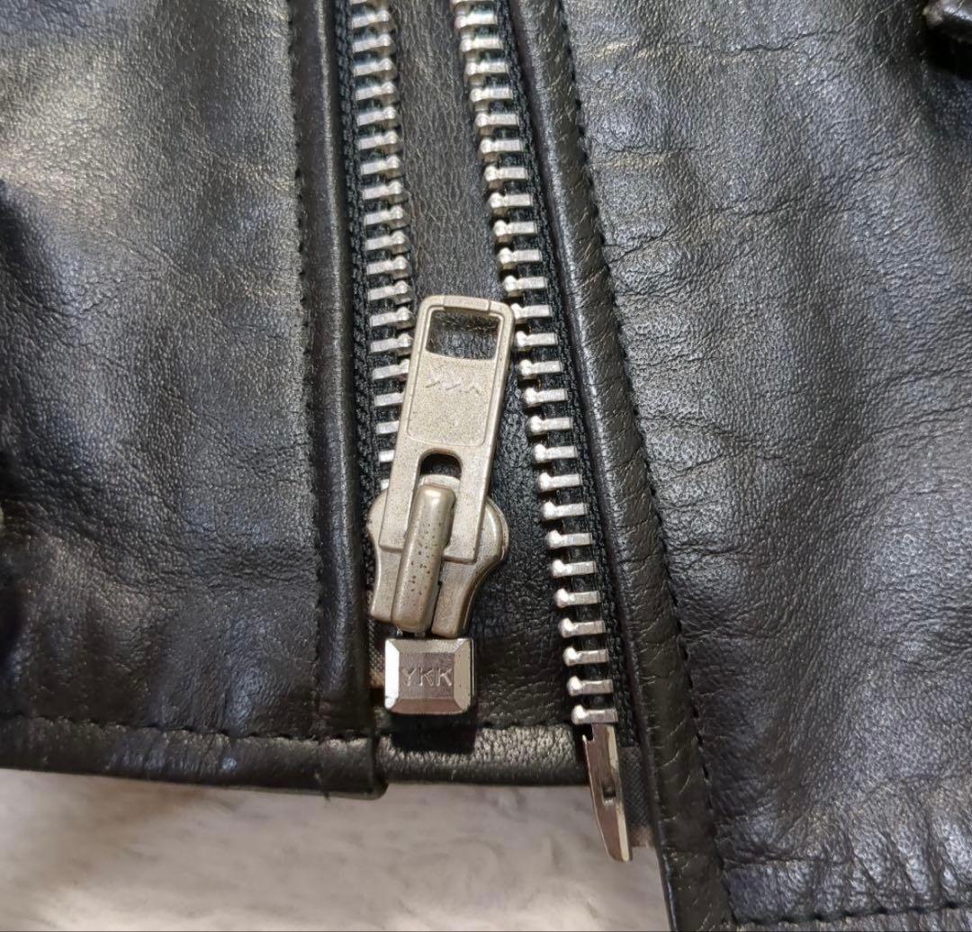 HORNWORKS レザー ダブルライダース 黒 バイクウェア