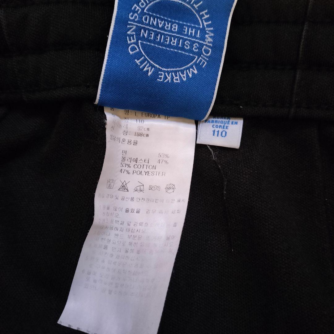 ★アディダス　ジャージ　トラックパンツ　刺繍ロゴ　ヨーロッパ　ブラック 2XL