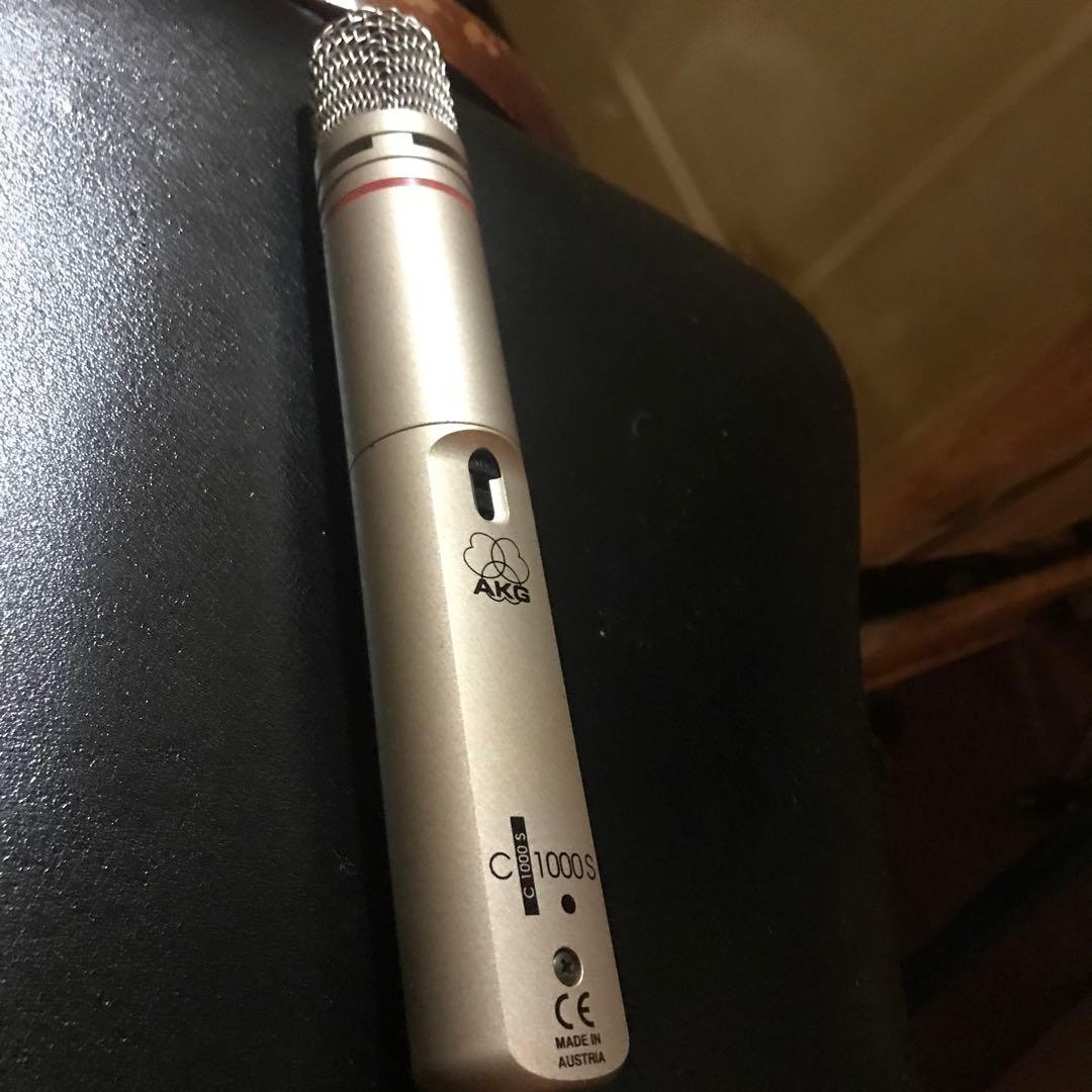 AKG C1000 S ＋ppc 1000 箱付き　コンデンサーマイクロフォン