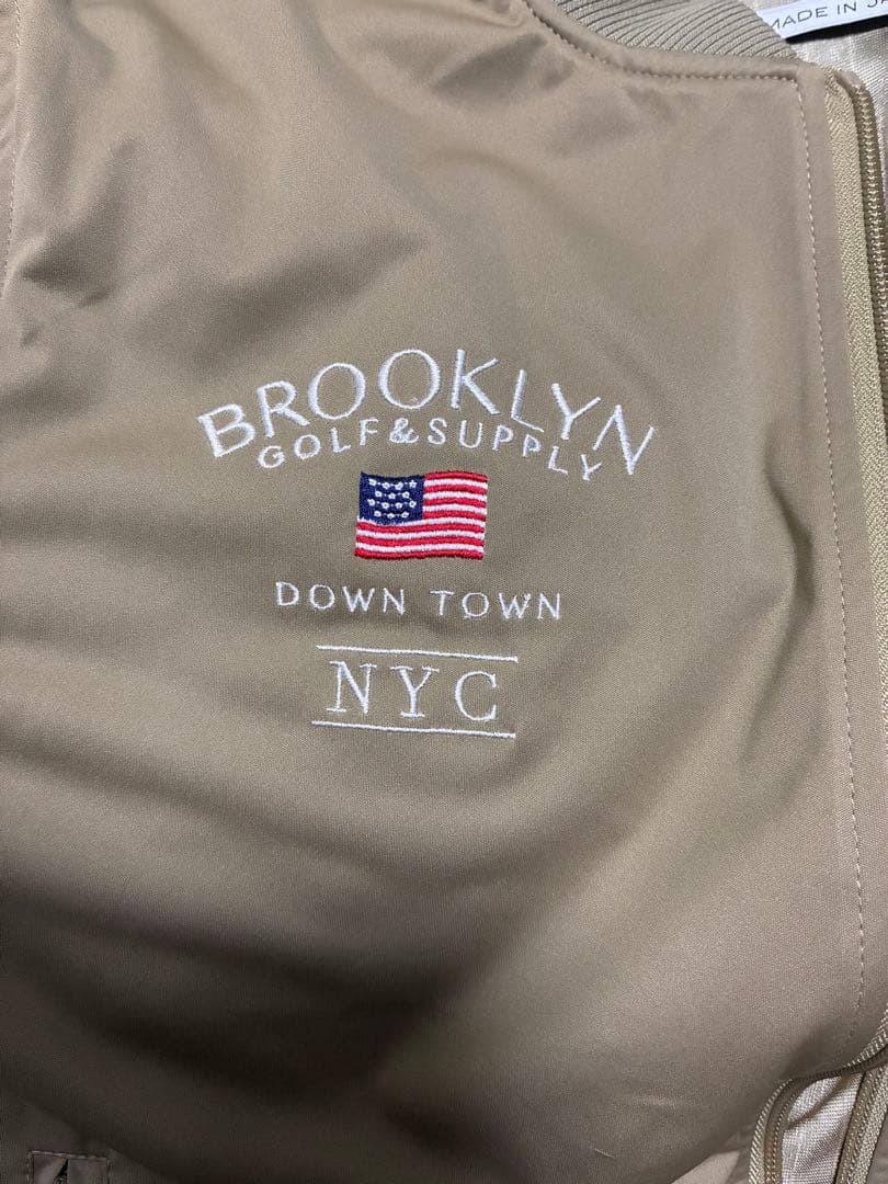 ビームスゴルフ　ナイロンジャケット ベージュ　Mサイズ　日本製