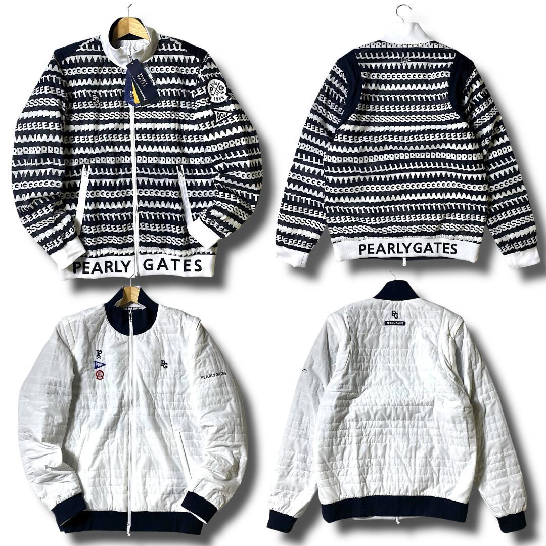 6 定価62700円 パーリーゲイツ リバーシブル 4WAY ブルゾン ベスト