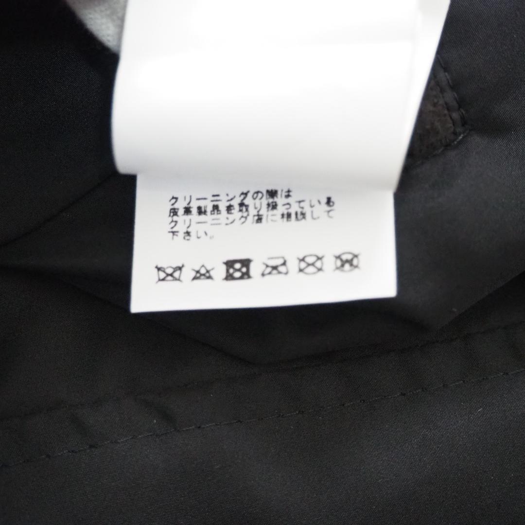 L【伊勢丹別注】 EMMETI ゴートスキン スエードライダースジャケット　黒