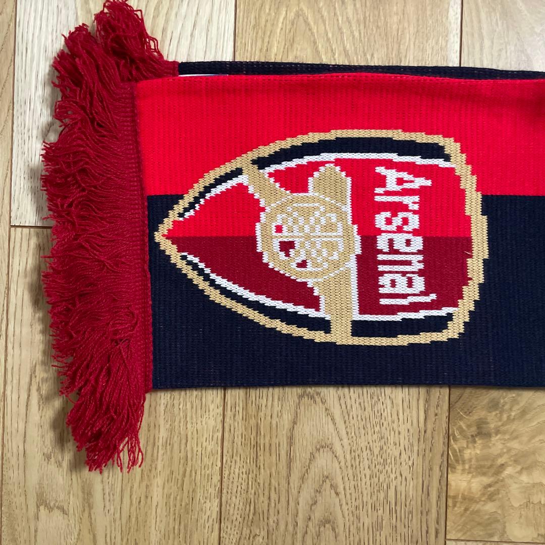 アーセナル ニットスカーフ 赤・紺