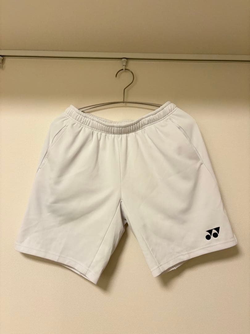 ヨネックス ホワイトパンツ サイドポケット付き