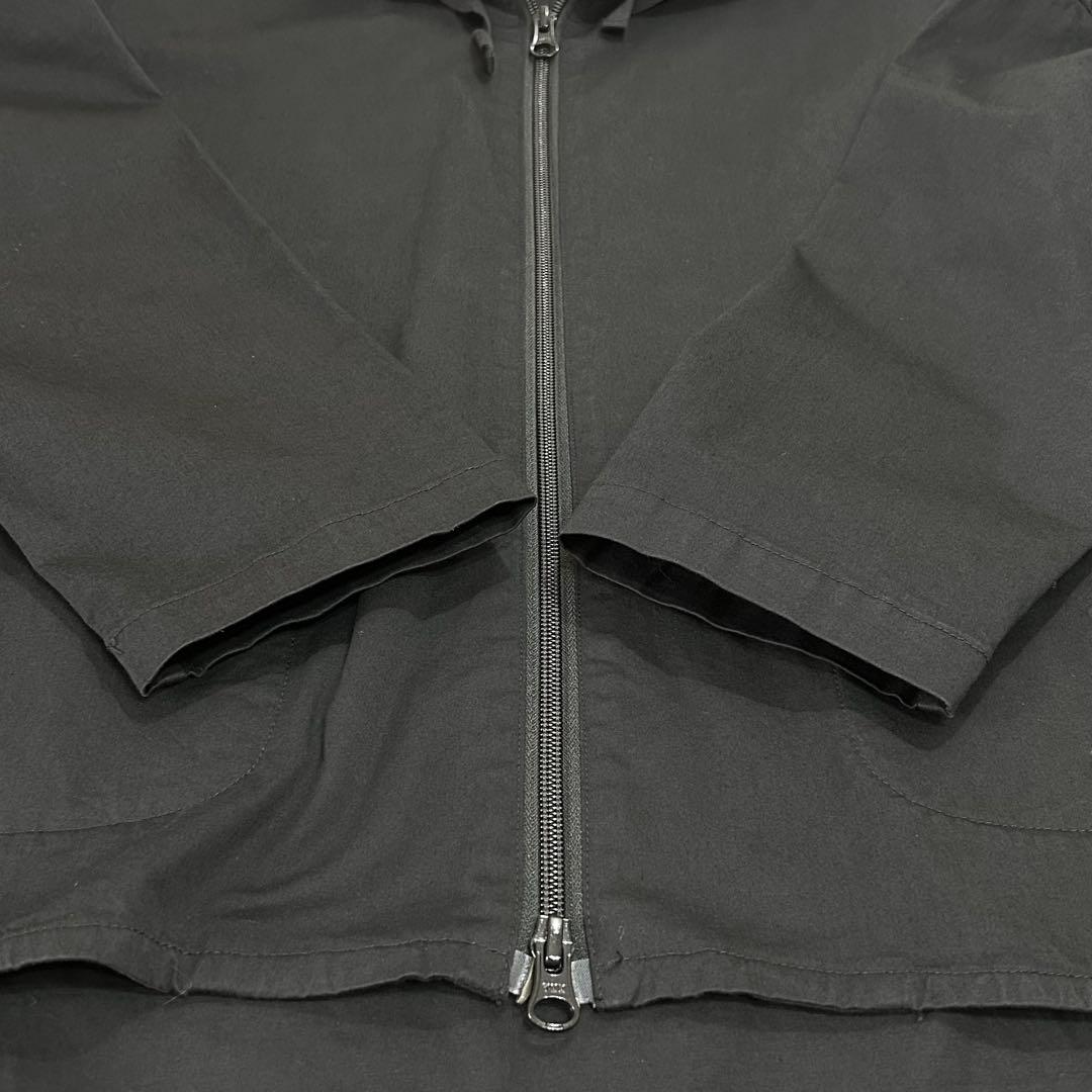 ビアズリー シャツフーディ ブルゾン マウンテンパーカー ブラック ダブルジップ