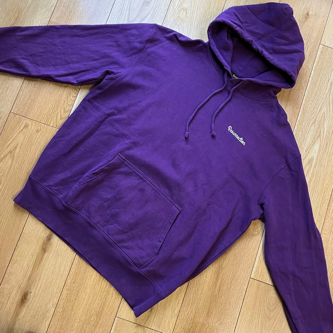 XL　レザレクション Resurrection パーカー　ゴルフ　パープル　柄