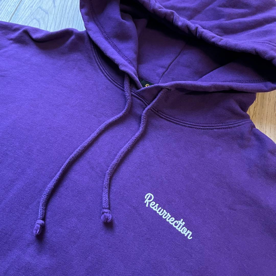 XL　レザレクション Resurrection パーカー　ゴルフ　パープル　柄