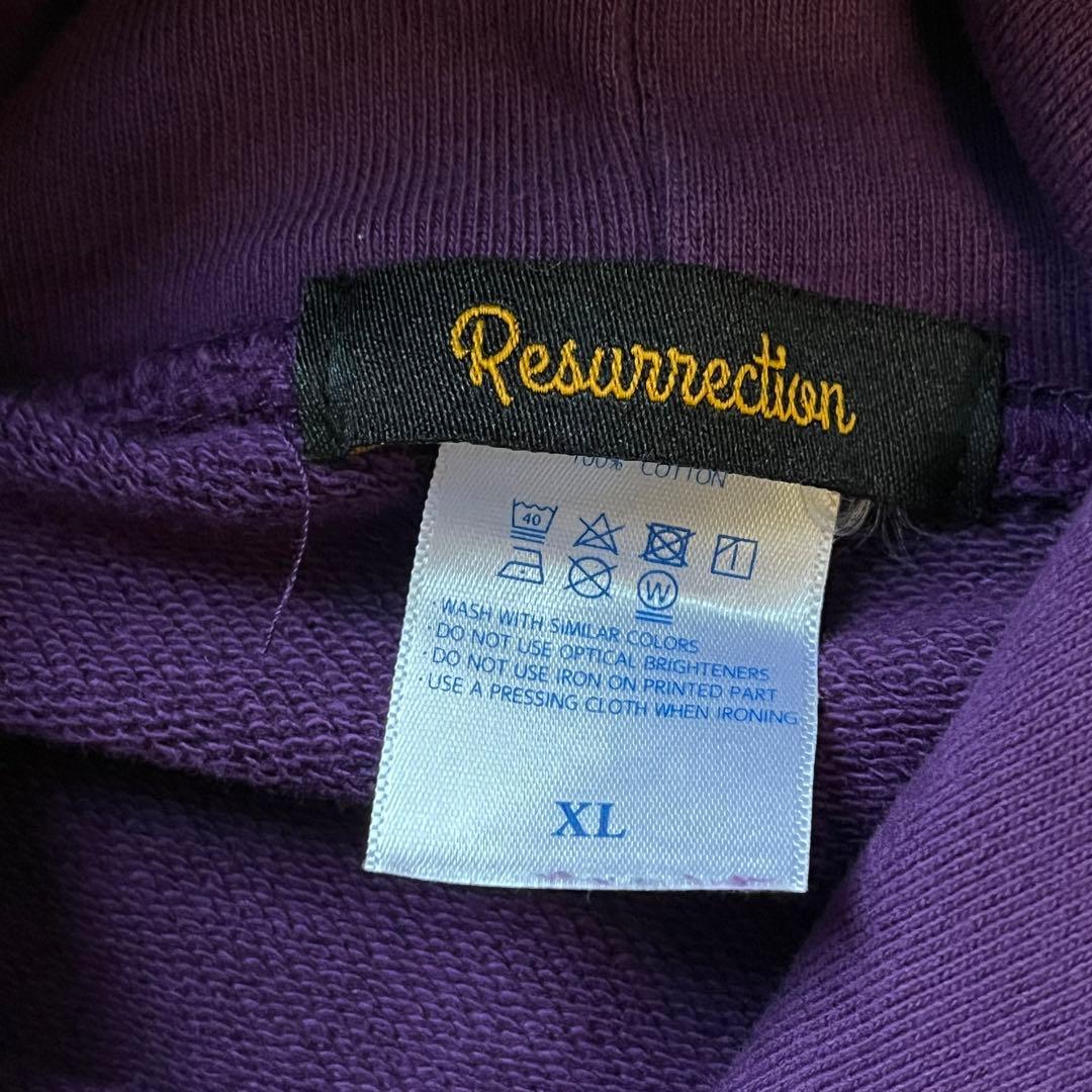 XL　レザレクション Resurrection パーカー　ゴルフ　パープル　柄