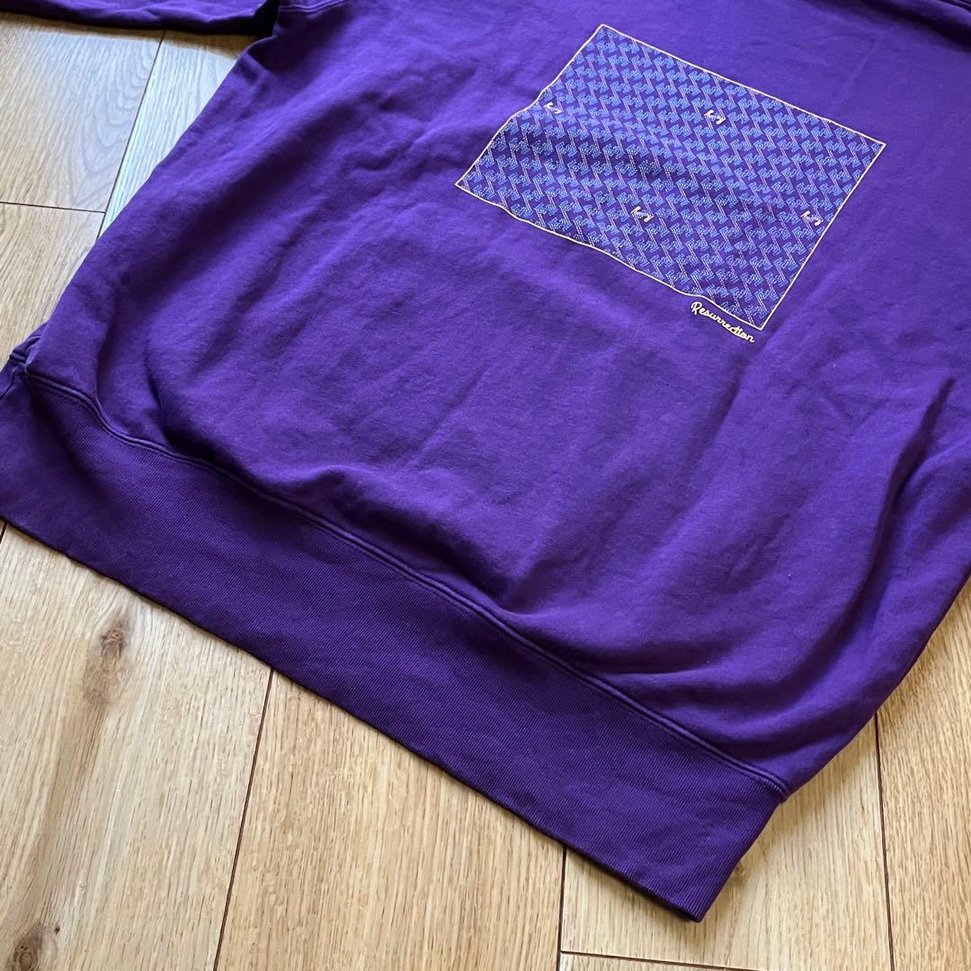XL　レザレクション Resurrection パーカー　ゴルフ　パープル　柄