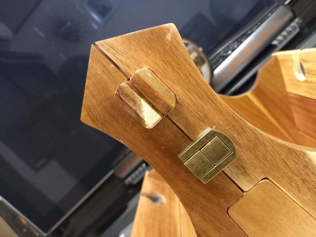 良木工房　YOSHIKI 木製　バスケット　折り畳み式　テーブル 2way