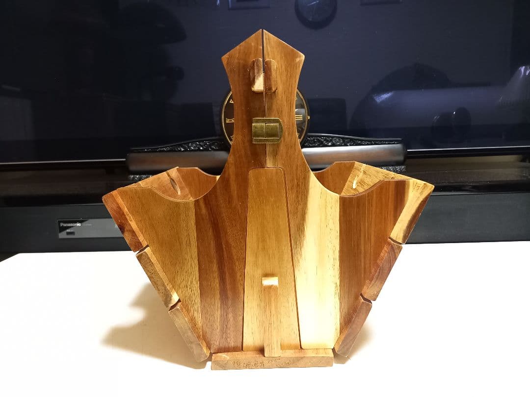 良木工房　YOSHIKI 木製　バスケット　折り畳み式　テーブル 2way