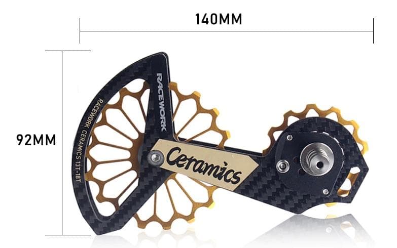 85g R7000 105 超軽量カーボン セラミックプーリー 18T×13T