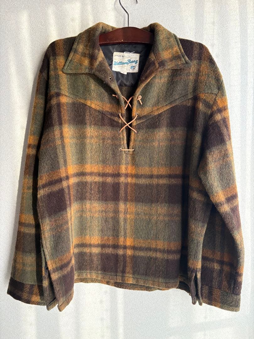 60S William Barryウールプルオーバーシャツ