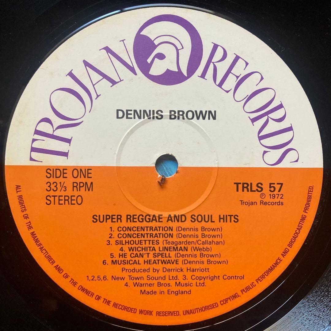 LP盤 DENNIS BROWN -SUPER REGGAE&SOUL HITS