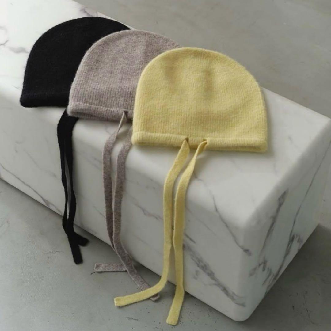 Bucktail Knit Beanie black 新品未使用