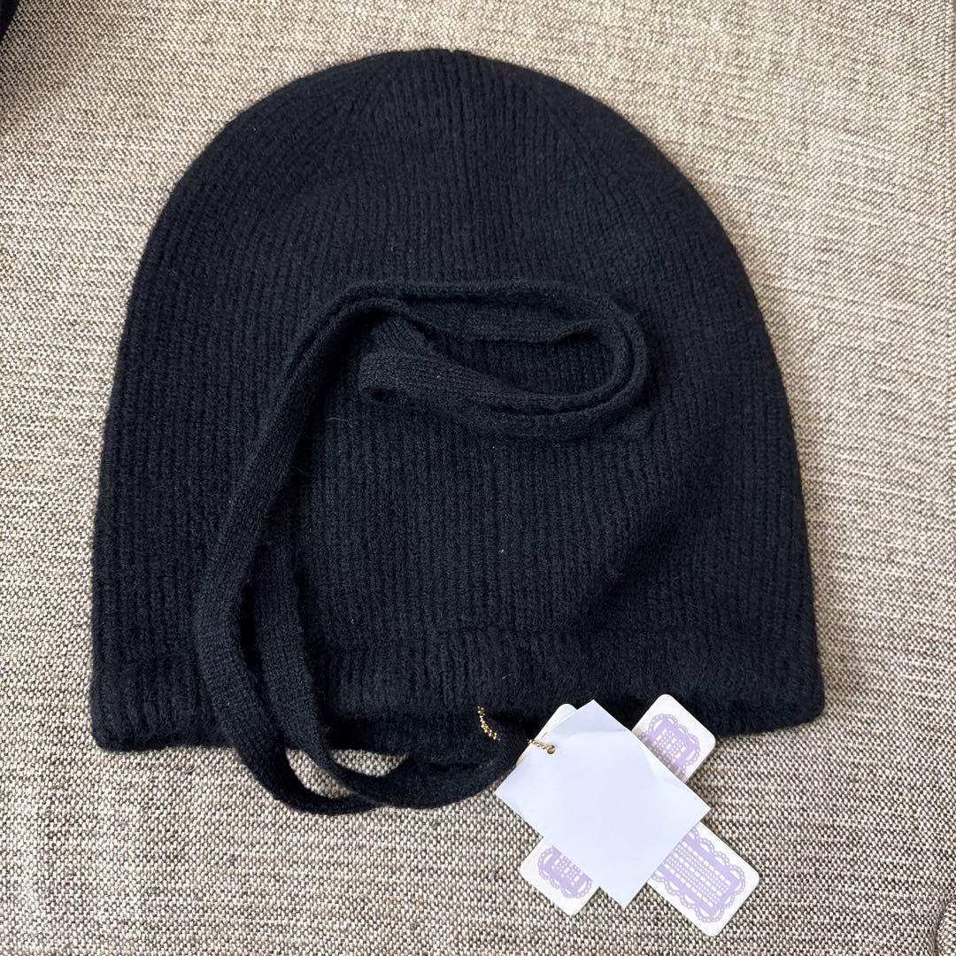 Bucktail Knit Beanie black 新品未使用