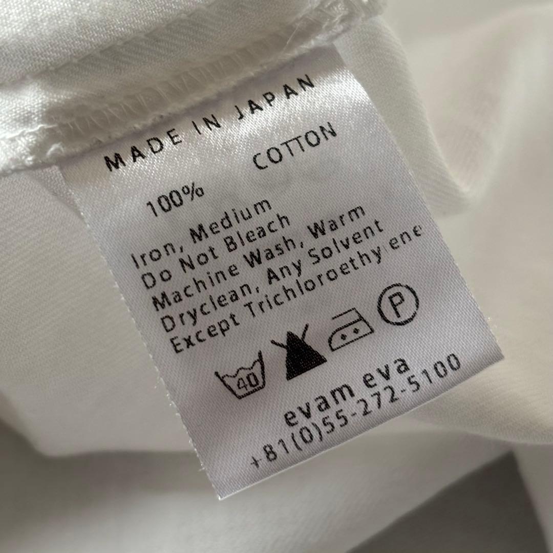 【美品】evam eva コットンタックブラウス　日本製　ゆったり