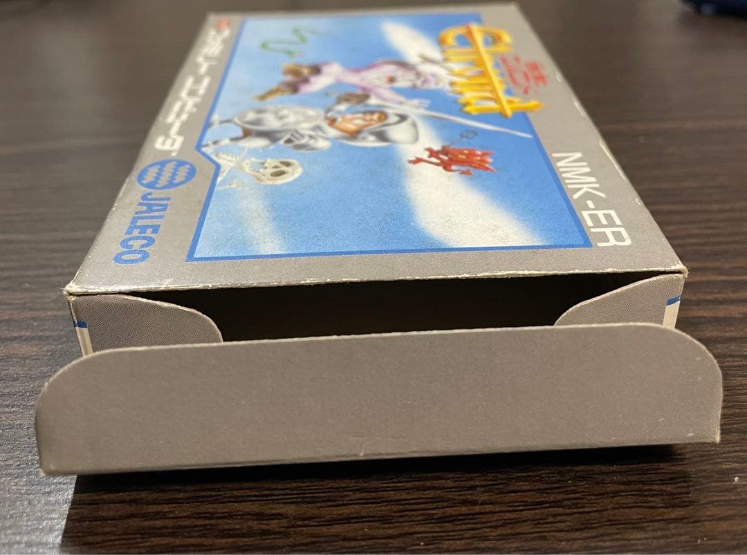ファミコン　中古カセット　伝説の騎士　エルロンド　箱　説明書付き